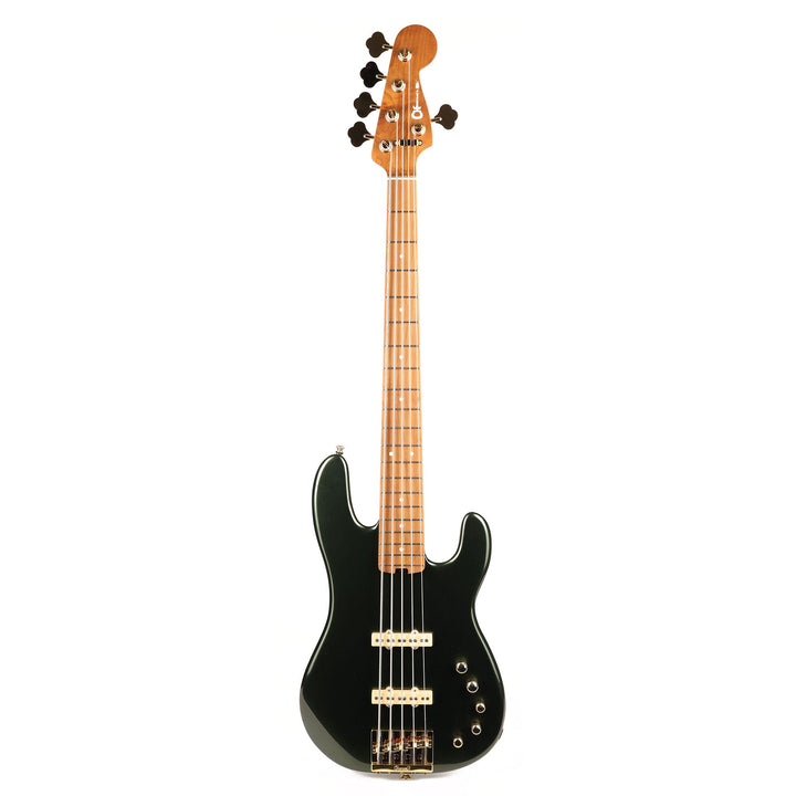 Charvel Pro-Mod San Dimas Bass JJ V Caramelized Maple Fingerboard Lambo Green Metallic Used