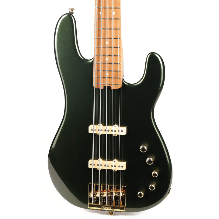 Charvel Pro-Mod San Dimas Bass JJ V Caramelized Maple Fingerboard Lambo Green Metallic