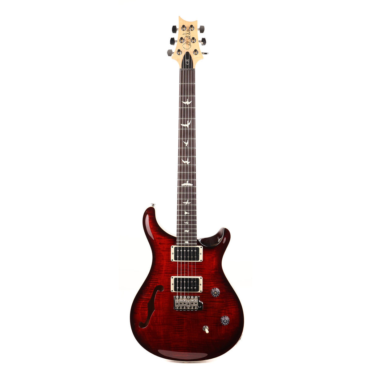 PRS CE24 Semi-Hollow Fire Red Burst Used — 2