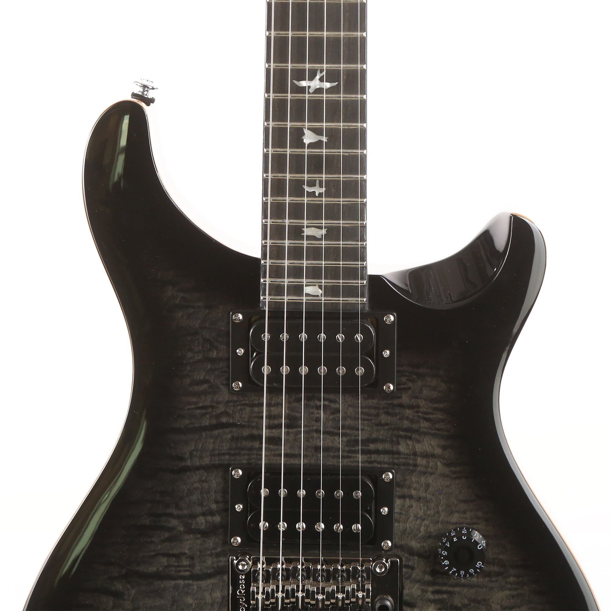 PRS SE Custom 24 Floyd Charcoal Burst | The Music Zoo