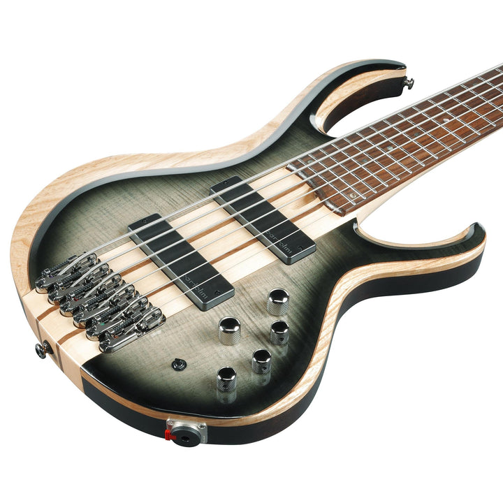 Ibanez BTB Standard 6-String BTB766 Electric Bass Charcoal Black Burst Low Gloss