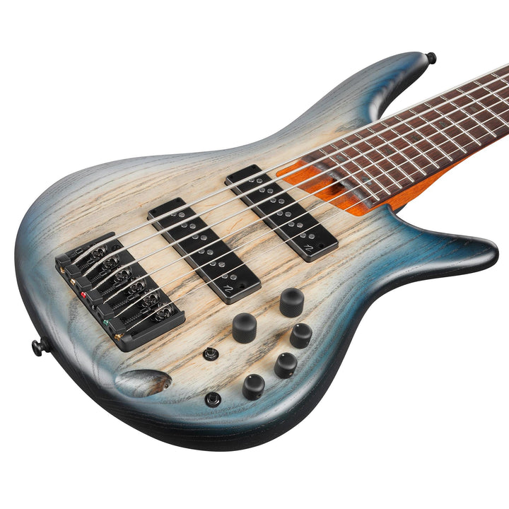 Ibanez SR Standard 6-String Electric Bass Cosmic Blue Starburst Flat