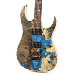 Ibanez RG j.custom Buckeye Burl and Blue Resin Fill 2021 | The