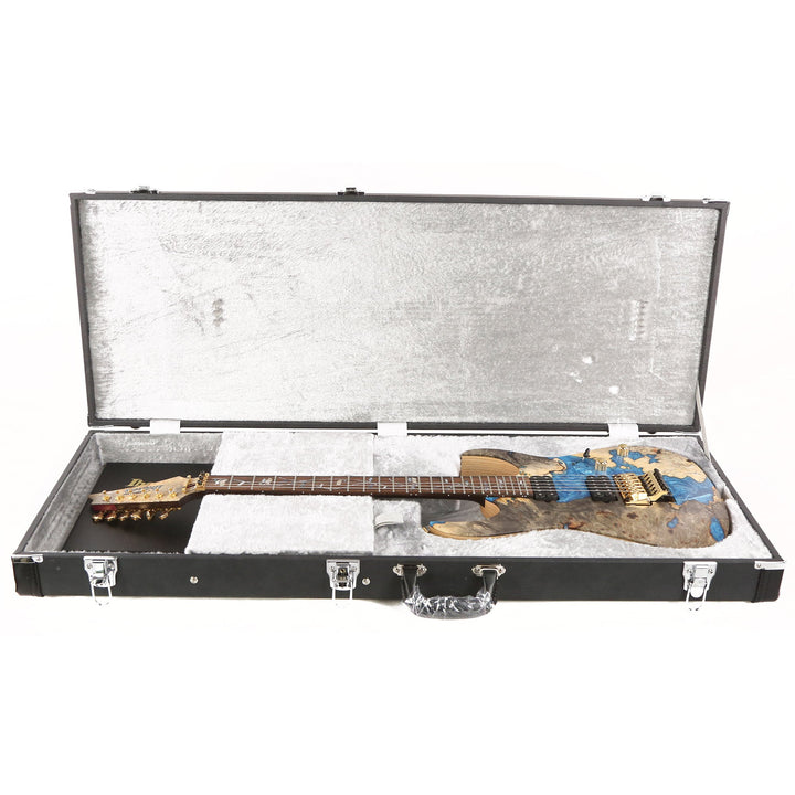 Ibanez RG j.custom Buckeye Burl and Blue Resin Fill 2021