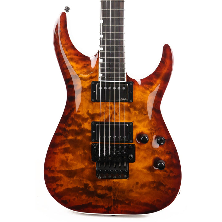 ESP E-II Horizon FR-II See-Thru Tiger Eye Sunburst