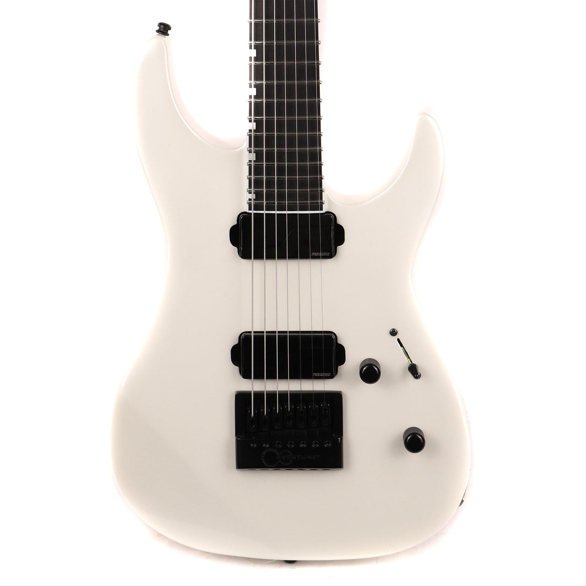 ESP E-II M-II 7B Baritone EverTune Pearl White — 1