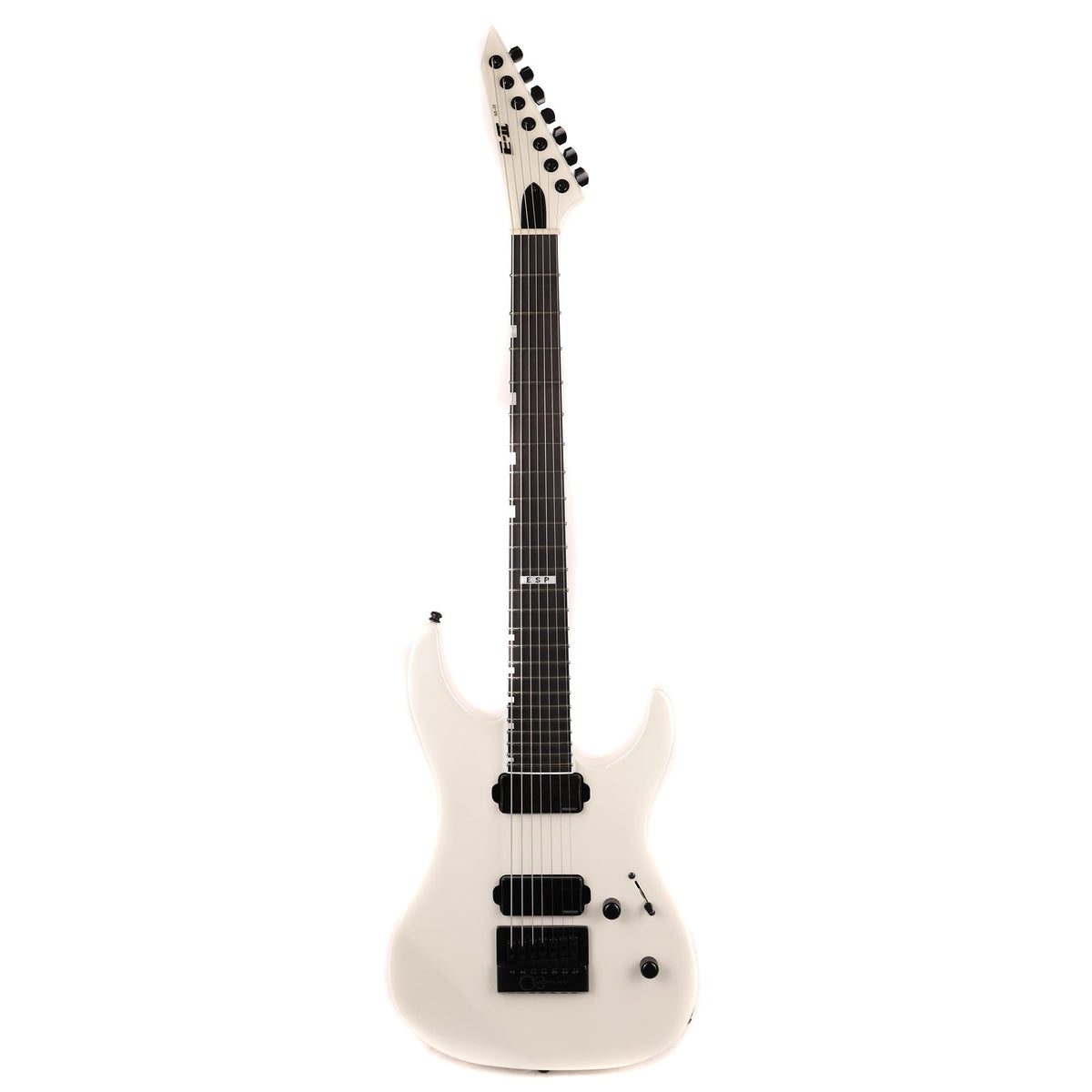 ESP E-II M-II 7B Baritone EverTune Pearl White — 2