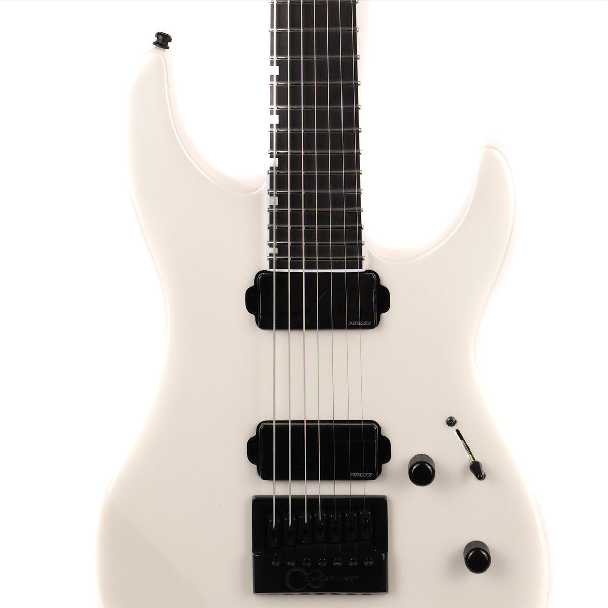 ESP E-II M-II 7B Baritone EverTune Pearl White — 6