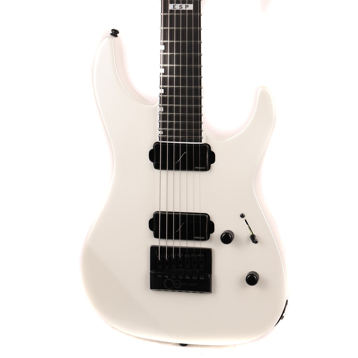 ESP E-II M-II 7B Baritone EverTune Pearl White — 7