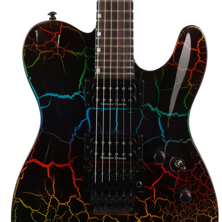 ESP LTD Eclipse ’87 Floyd Rose Limited Edition Rainbow Crackle
