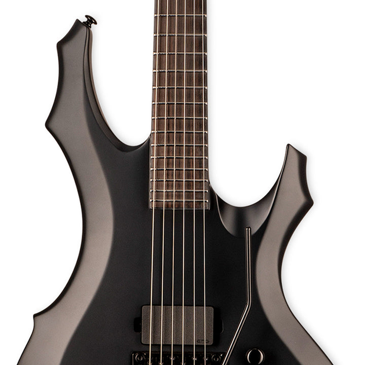 ESP LTD F Black Metal Black Satin Used