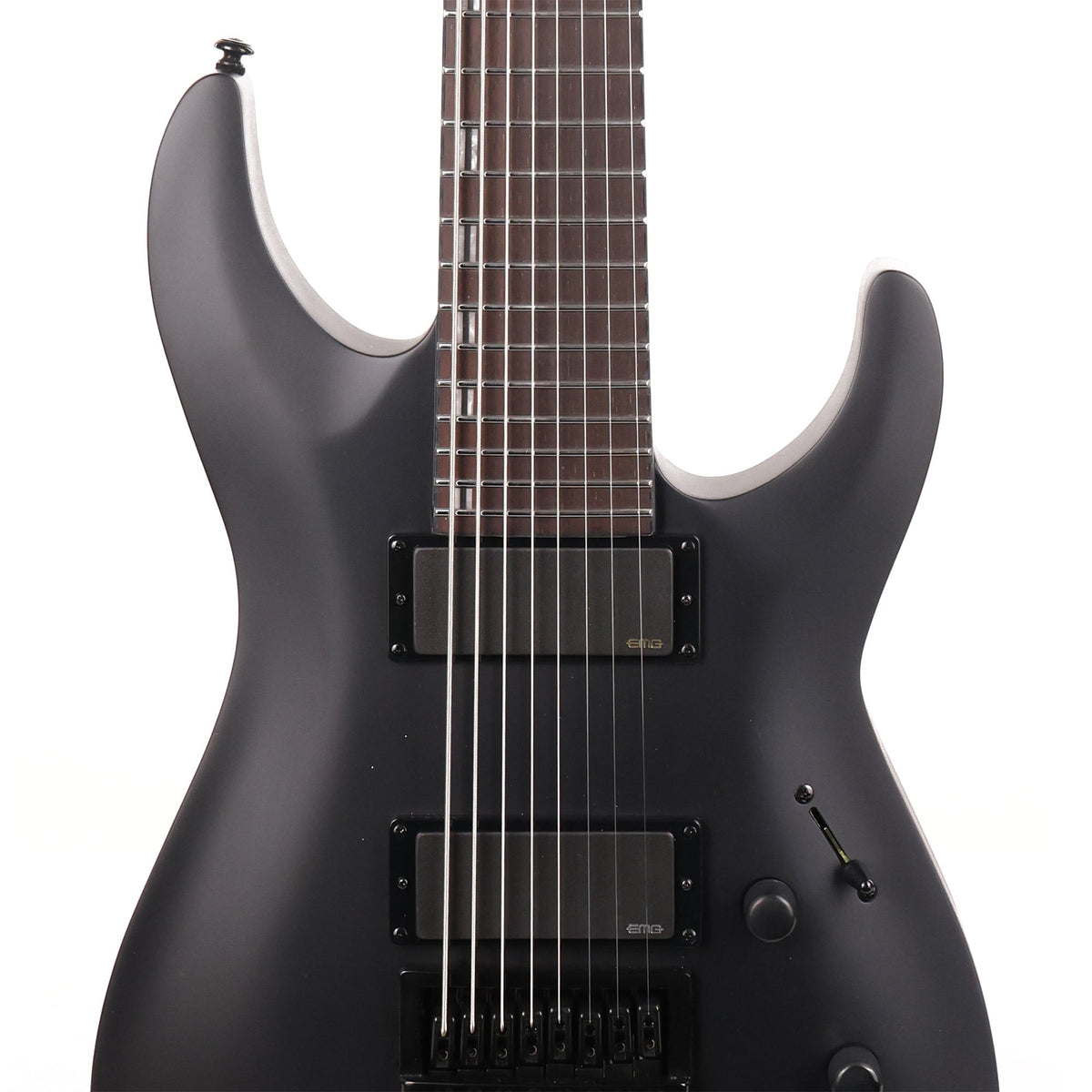 ESP LTD H-1008 Baritone Evertune Black Satin — 5