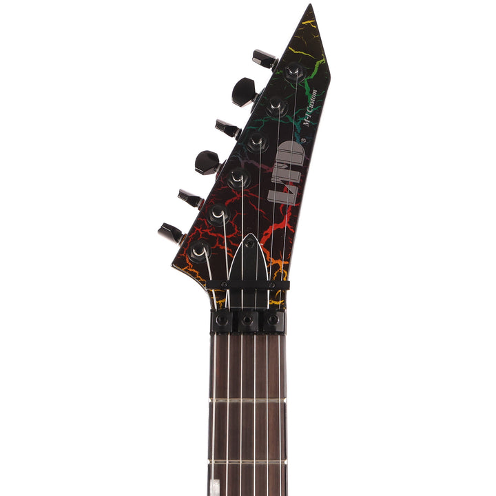ESP LTD M-1 Custom '87 Limited Edition Rainbow Crackle