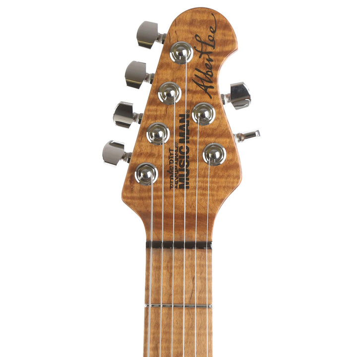 Ernie Ball Music Man Albert Lee HH Trem Fuschia Sparkle Music Zoo Exclusive