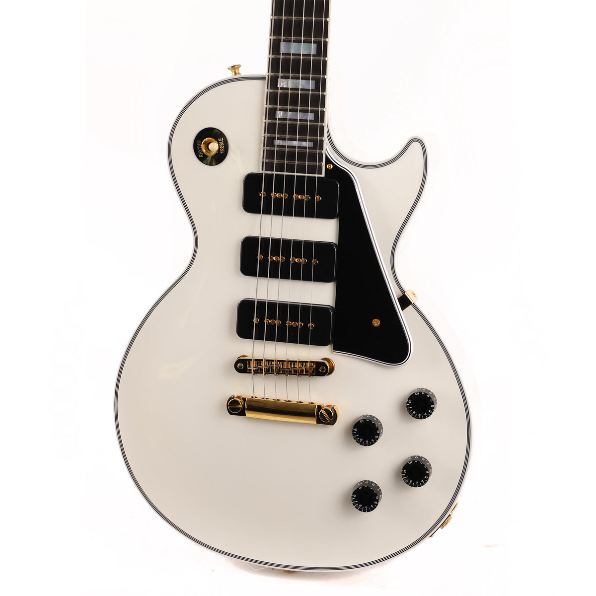 Gibson Custom Shop Les Paul Custom Triple P-90 Made 2 Measure Alpine White — 7