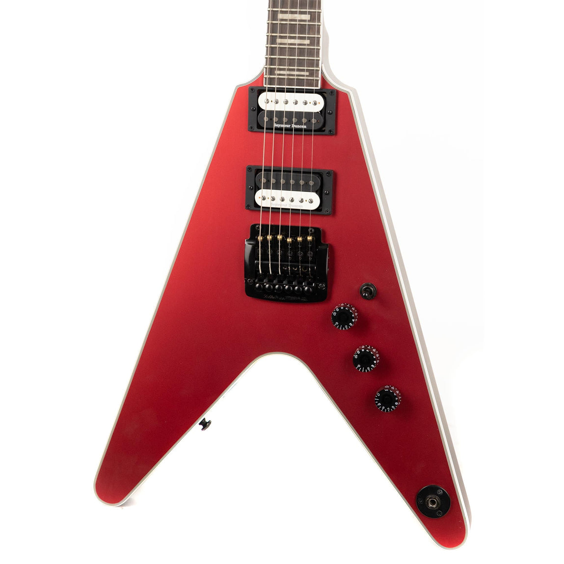 Dean V Select 24 Kahler Metallic Red Satin Used | The Music Zoo