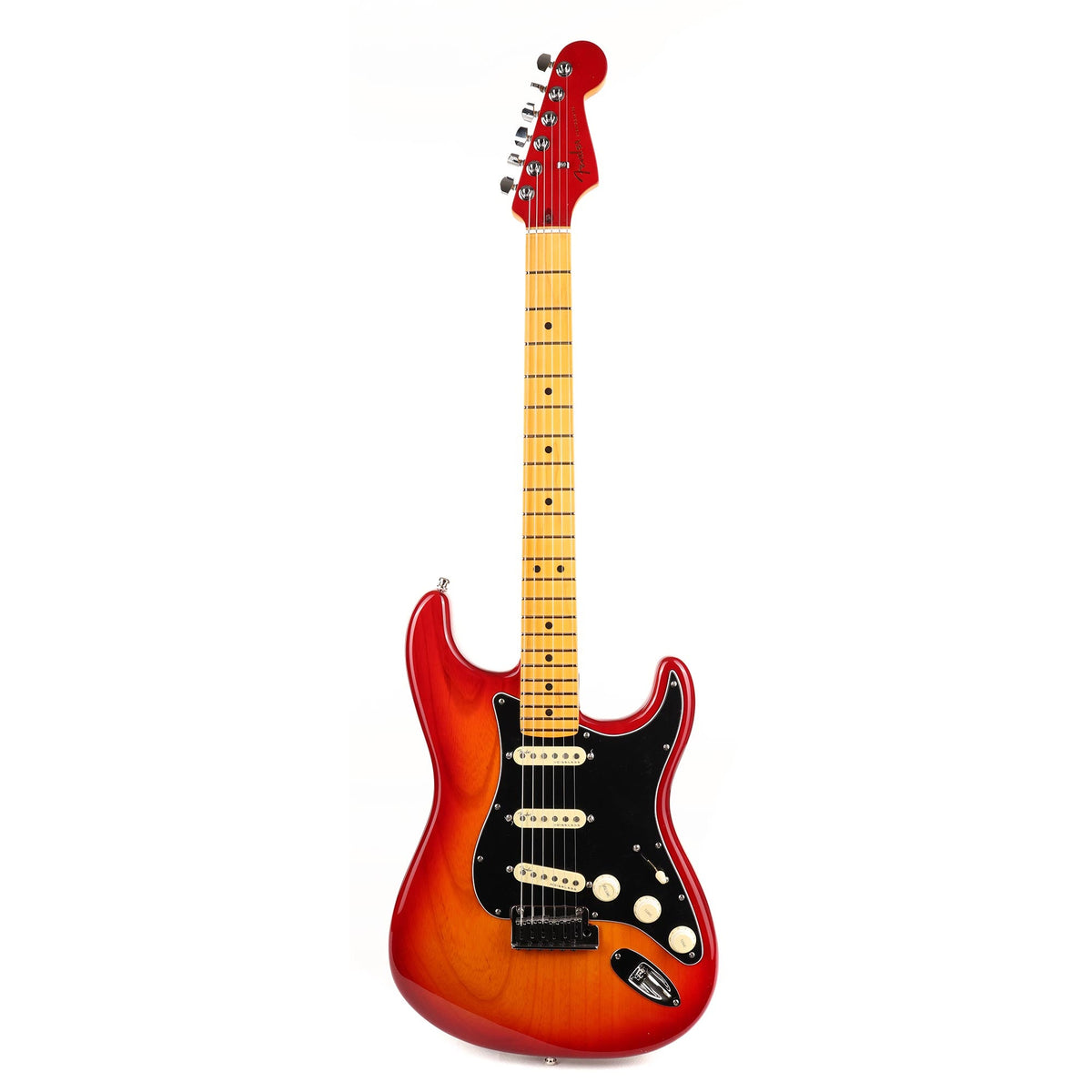 Fender Ultra Luxe Stratocaster Plasma Red Burst Used — 2