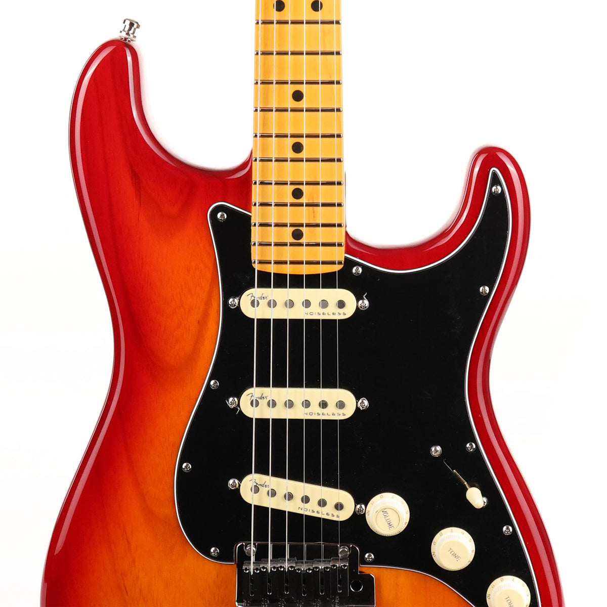 Fender Ultra Luxe Stratocaster Plasma Red Burst Used — 6