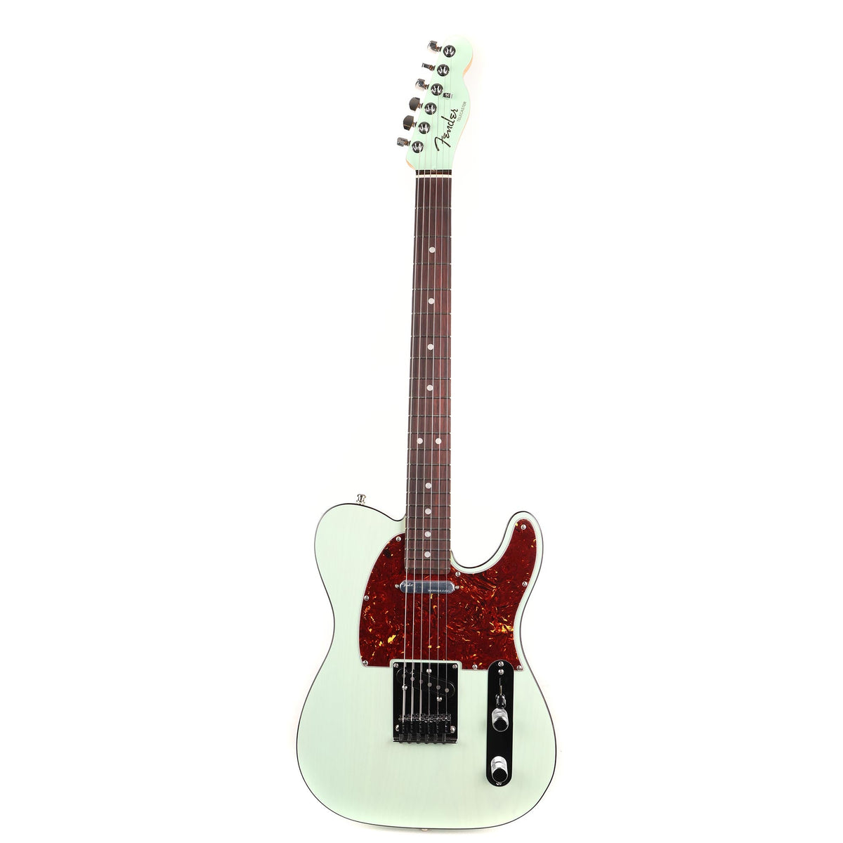 Fender Ultra Luxe Telecaster Rosewood Fretboard Transparent Surf Green — 2