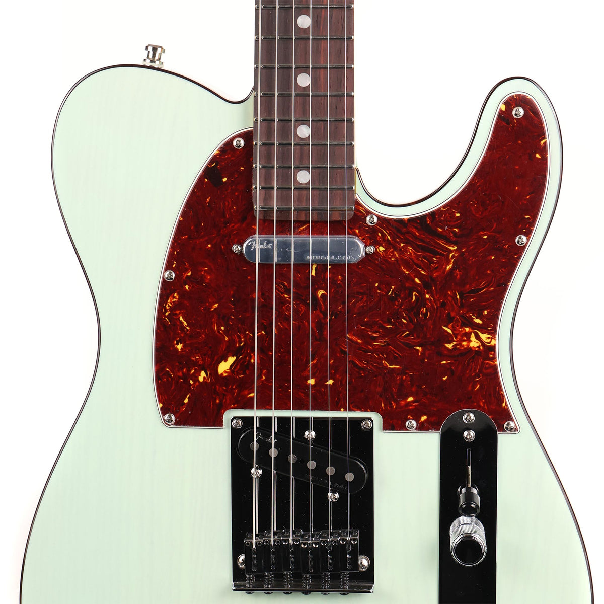 Fender Ultra Luxe Telecaster Rosewood Fretboard Transparent Surf Green — 6