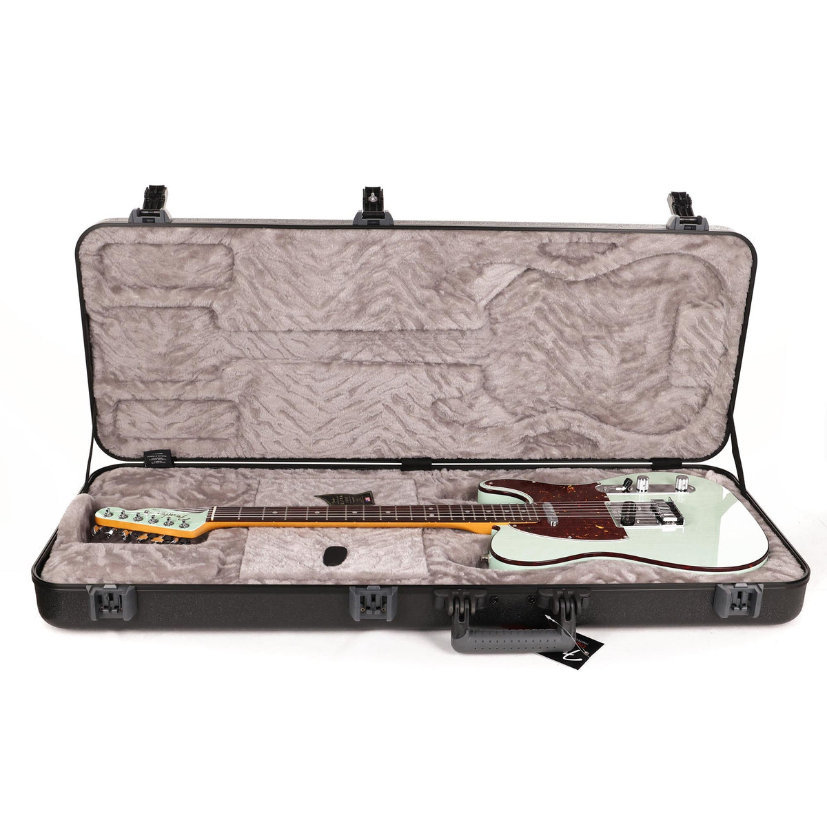 Fender Ultra Luxe Telecaster Rosewood Fretboard Transparent Surf Green — 8