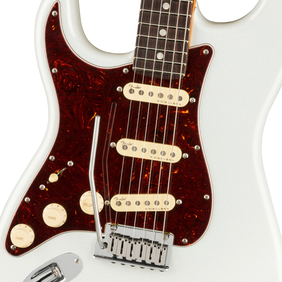 Fender Ultra Stratocaster Left-Handed Arctic Pearl Used — 6