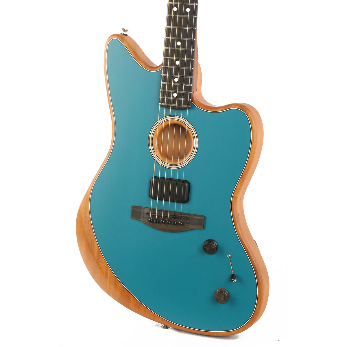 Fender American Acoustasonic Jazzmaster Ocean Turquoise — 6