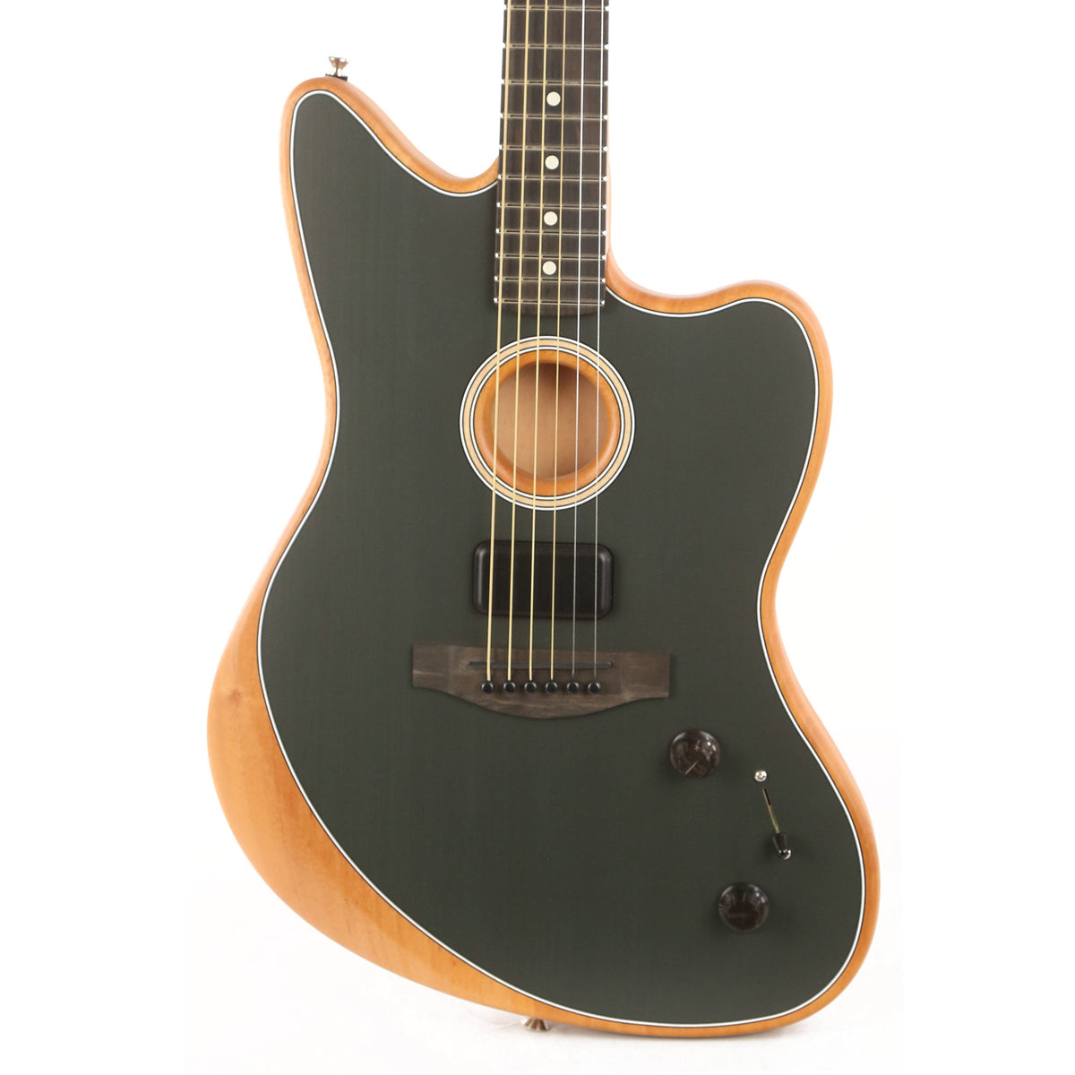 Fender American Acoustasonic Jazzmaster Tungsten — 1
