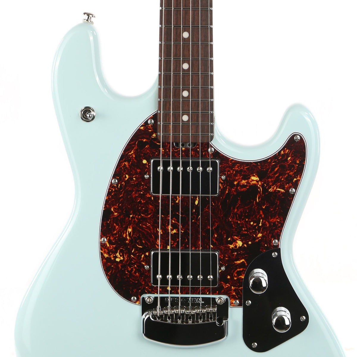 Ernie Ball Music Man StingRay RS Guitar HH Trem Powder Blue — 6