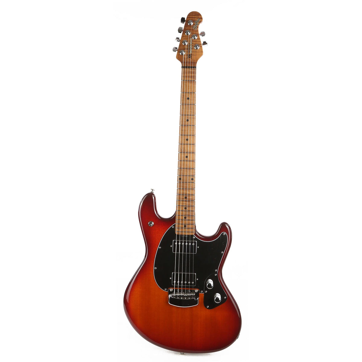 Ernie Ball Music Man StingRay RS Guitar HH Trem Burnt Amber — 2