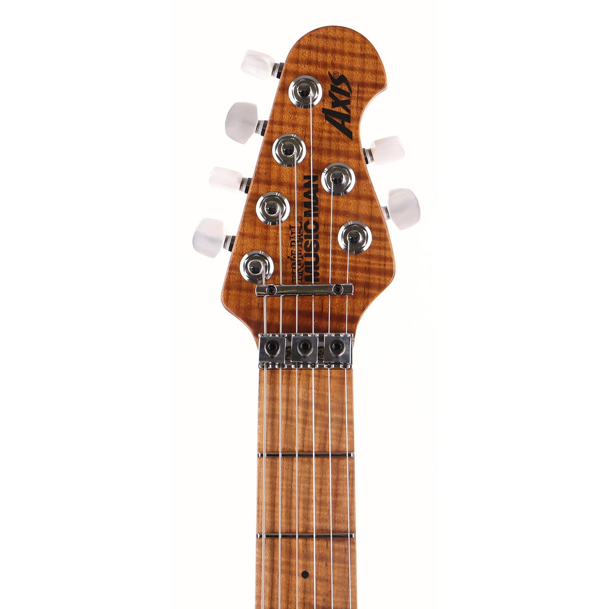 Ernie Ball Music Man Axis Yucatan Blue Quilt Top — 4