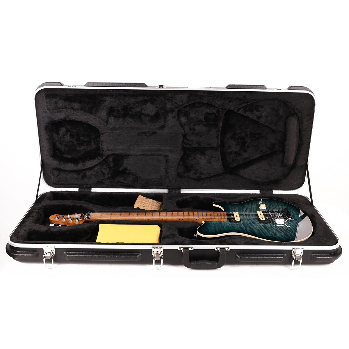 Ernie Ball Music Man Axis Yucatan Blue Quilt Top — 8