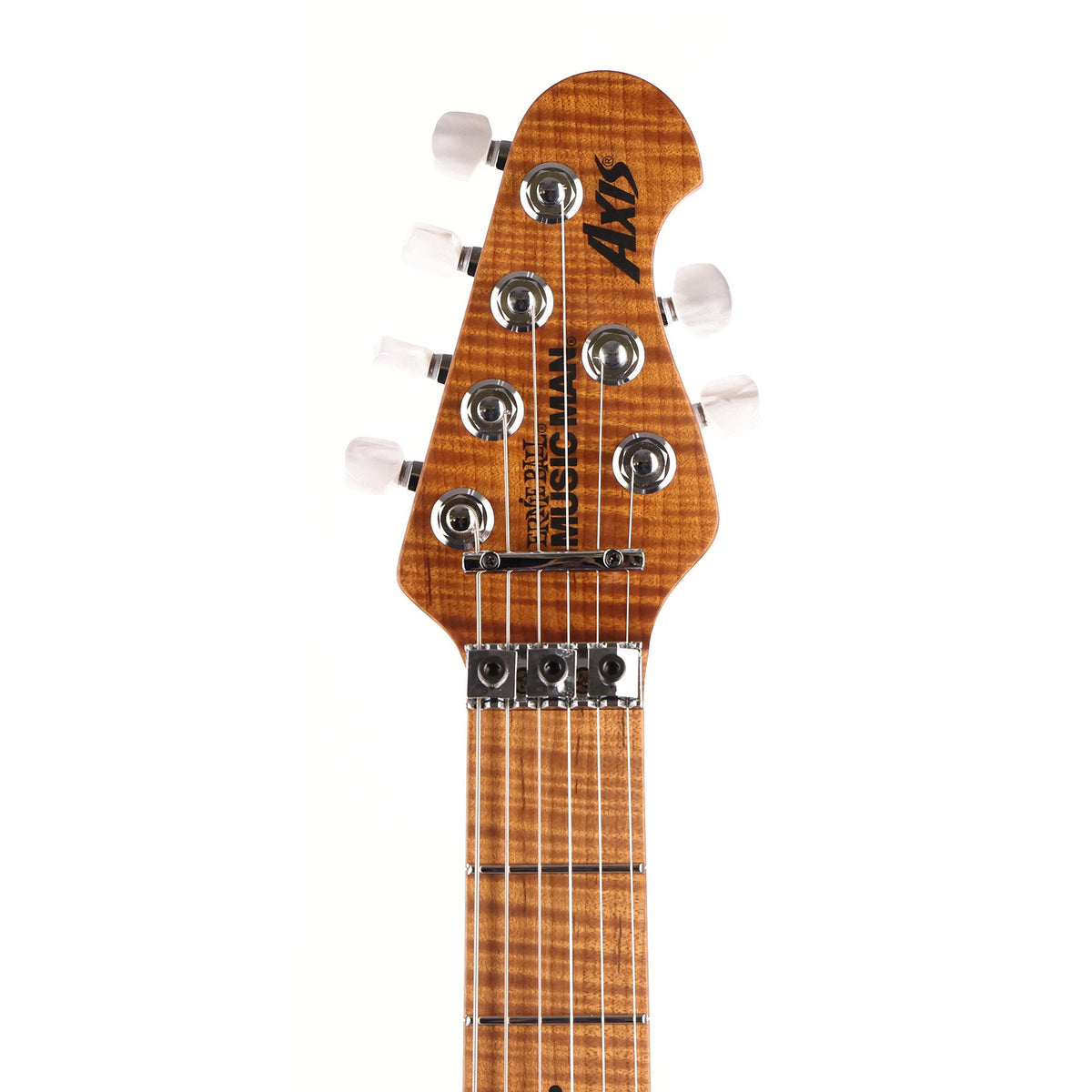 Ernie Ball Music Man Axis Guitar Yucatan Blue Flame Top — 4