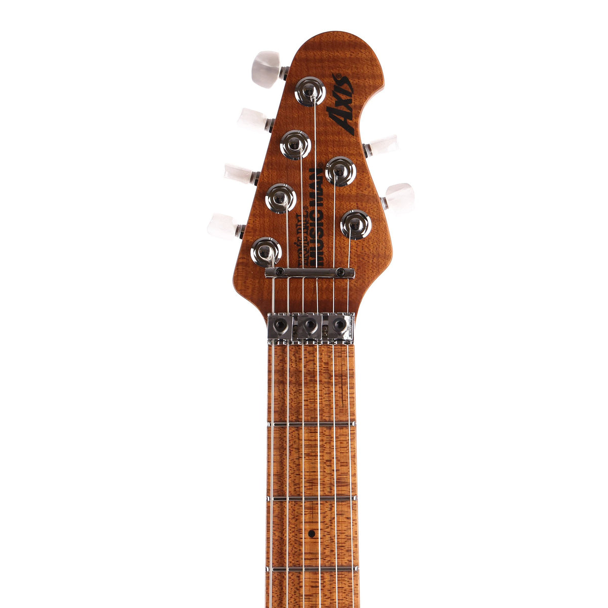 Ernie Ball Music Man Axis Guitar Roasted Amber Flame Top — 4