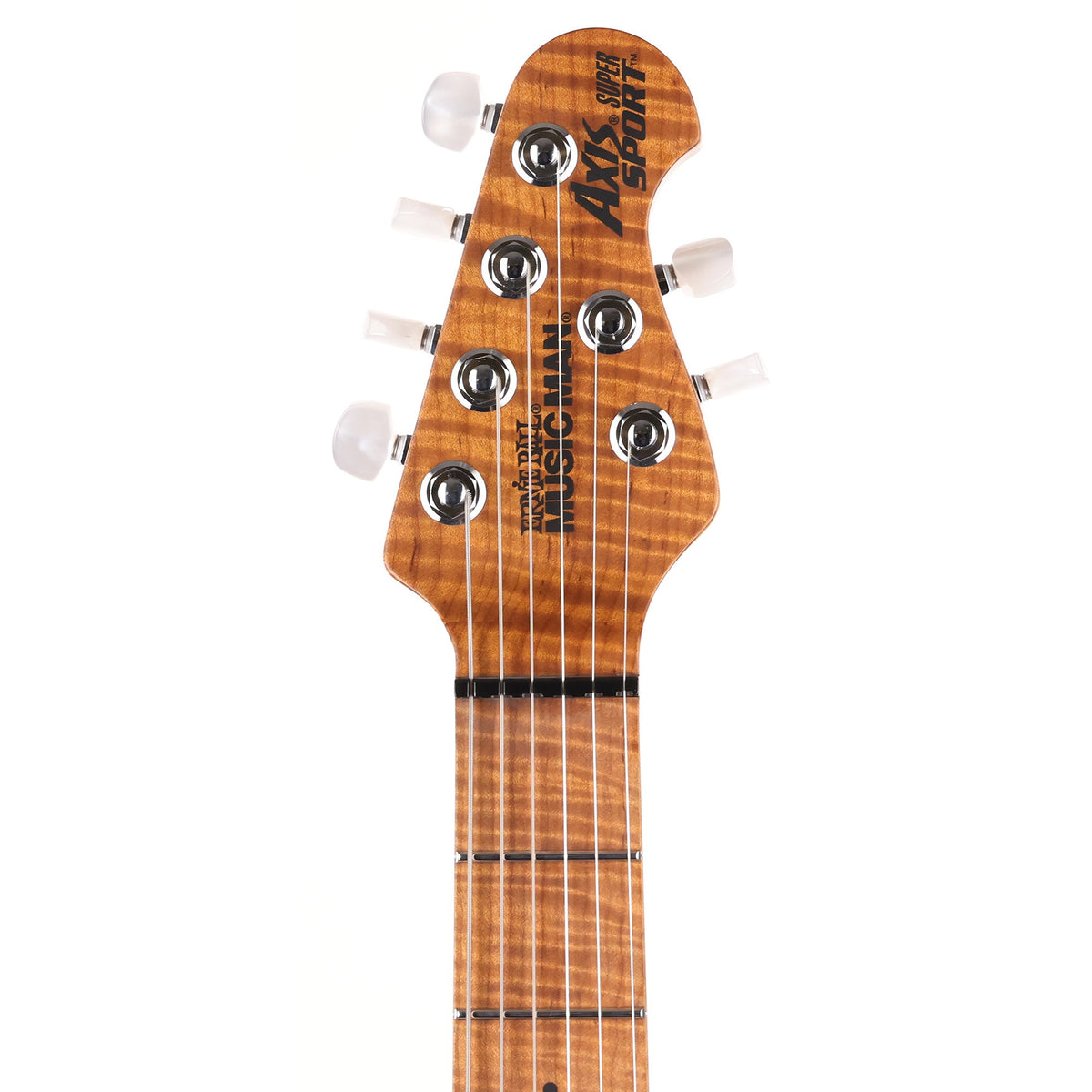 Ernie Ball Music Man Axis Super Sport Yucatan Blue Quilt Top 2022 — 4