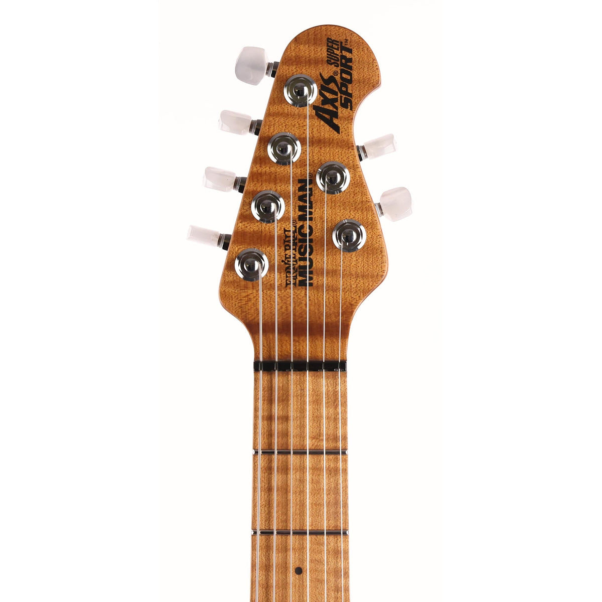 Ernie Ball Music Man Axis Super Sport Guitar Roasted Amber Quilt Top 2021 — 4