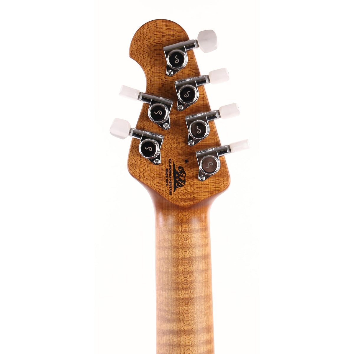 Ernie Ball Music Man Axis Super Sport Guitar Roasted Amber Quilt Top 2021 — 5