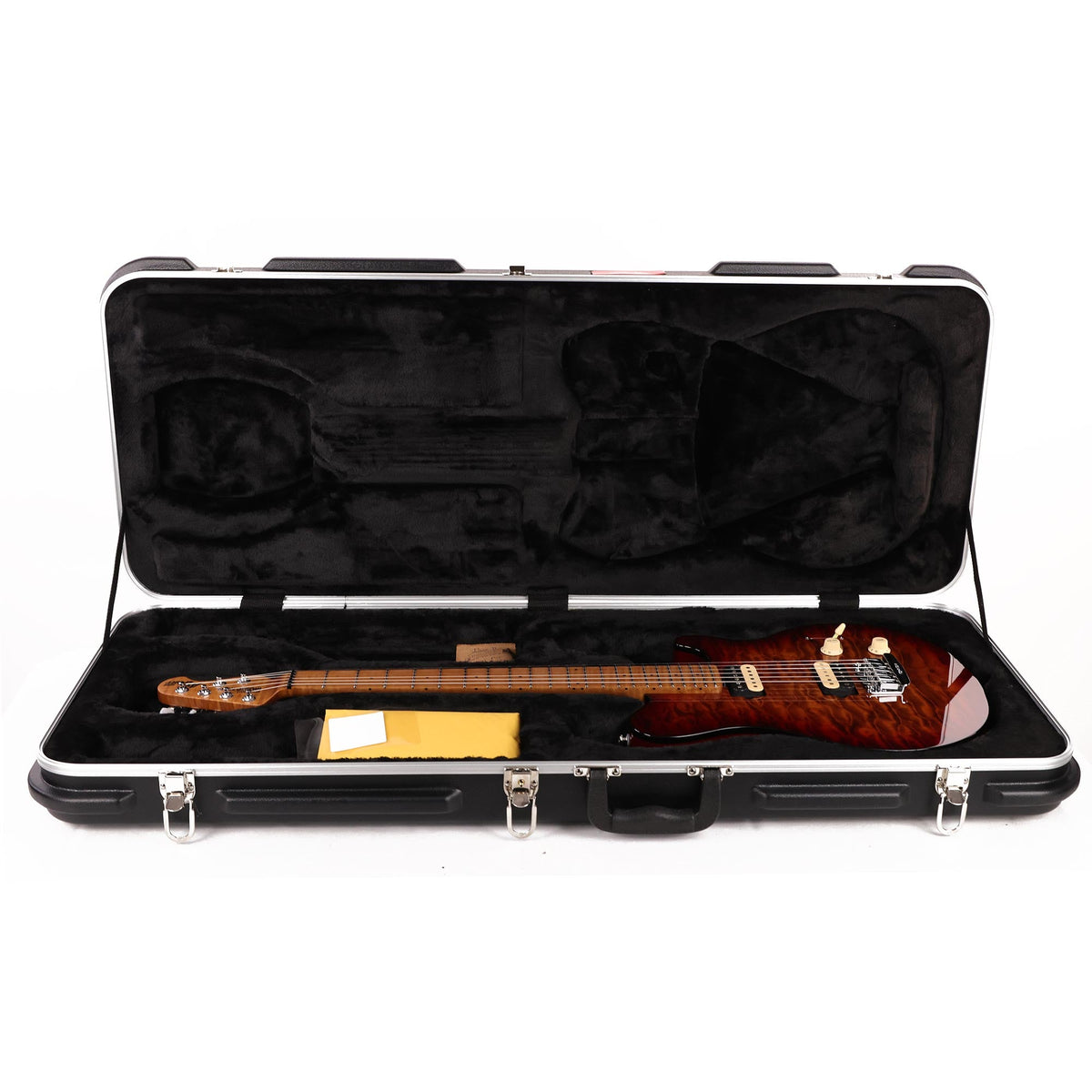 Ernie Ball Music Man Axis Super Sport Guitar Roasted Amber Quilt Top 2021 — 8