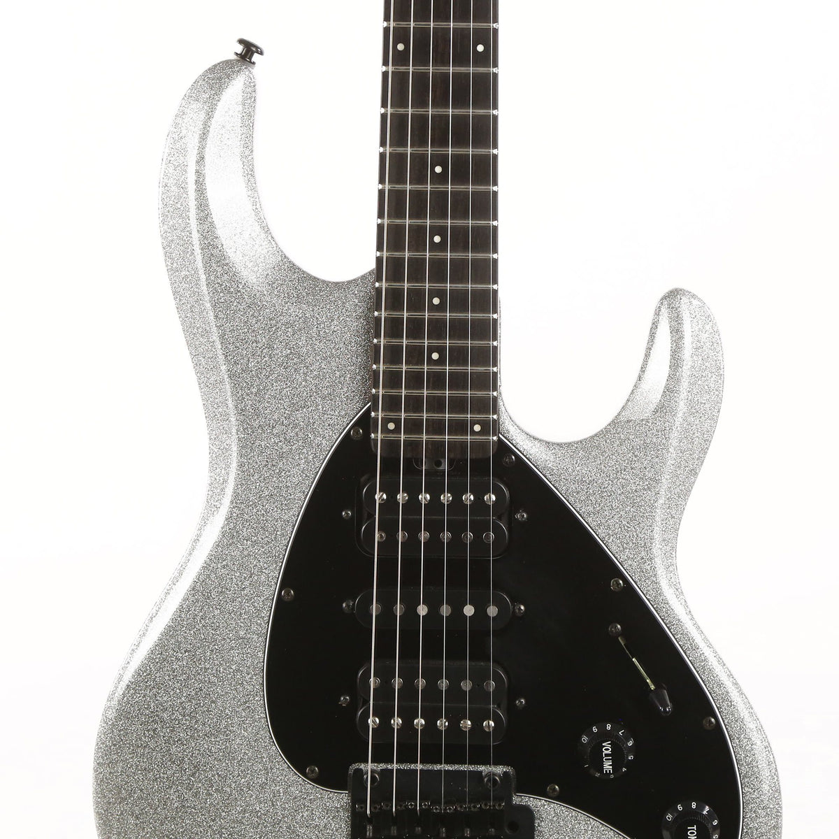 Ernie Ball Music Man Silhouette HSH Music Zoo 25th Anniversary Silver Sparkle 2020 — 6