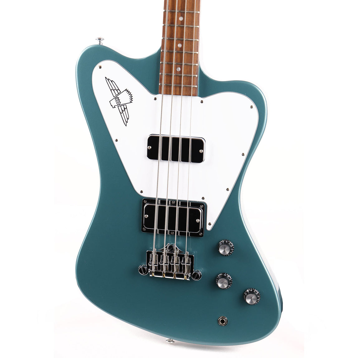 ベース Gibson NonReverseThunderbird Pelham Blue Gibson Non-Reverse Thunderbird - Faded Pelham Blue | Long