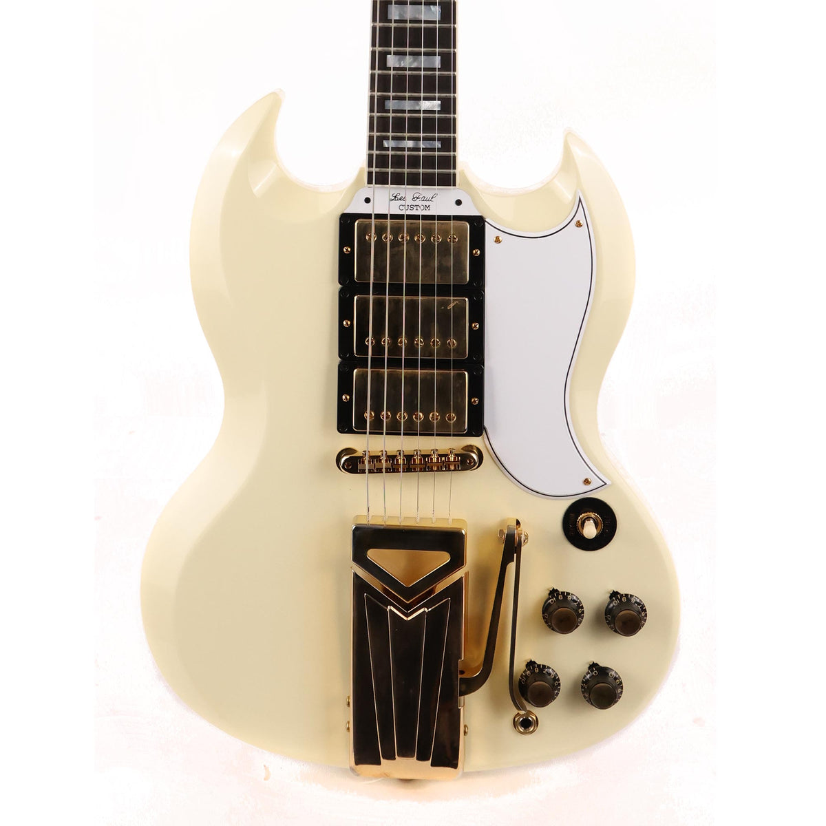 Gibson Custom Shop 60th Anniversary 1961 Les Paul SG Custom With Sideways Vibrola Polaris White — 1