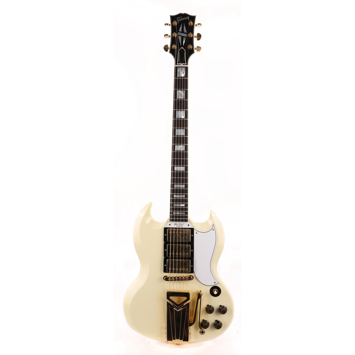 Gibson Custom Shop 60th Anniversary 1961 Les Paul SG Custom With Sideways Vibrola Polaris White — 2