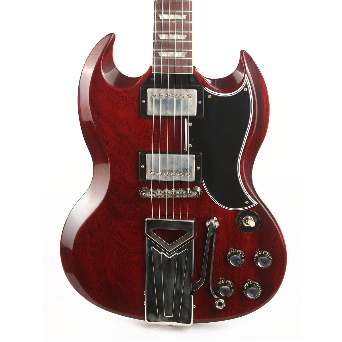 Gibson Custom Shop 60th Anniversary 1961 Les Paul SG Standard With Sideways Vibrola Cherry Red — 1