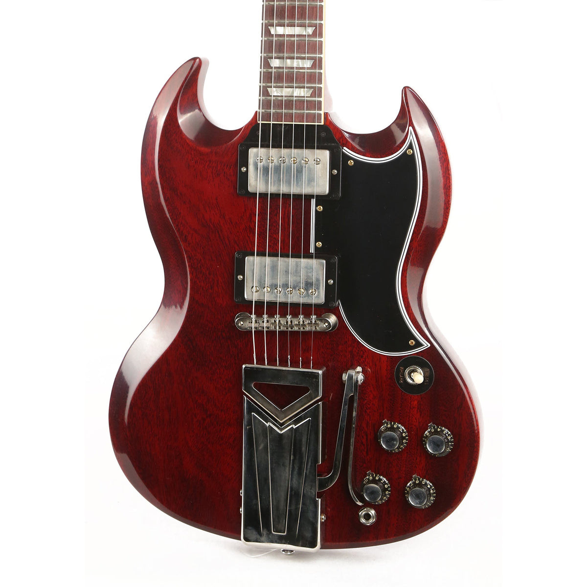 Gibson Custom Shop 60th Anniversary 1961 Les Paul SG Standard With Sideways Vibrola Cherry Red — 7