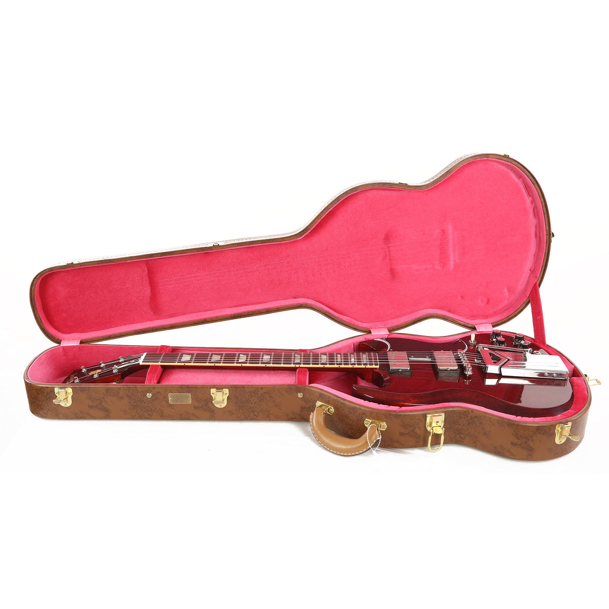 Gibson Custom Shop 60th Anniversary 1961 Les Paul SG Standard With Sideways Vibrola Cherry Red — 9