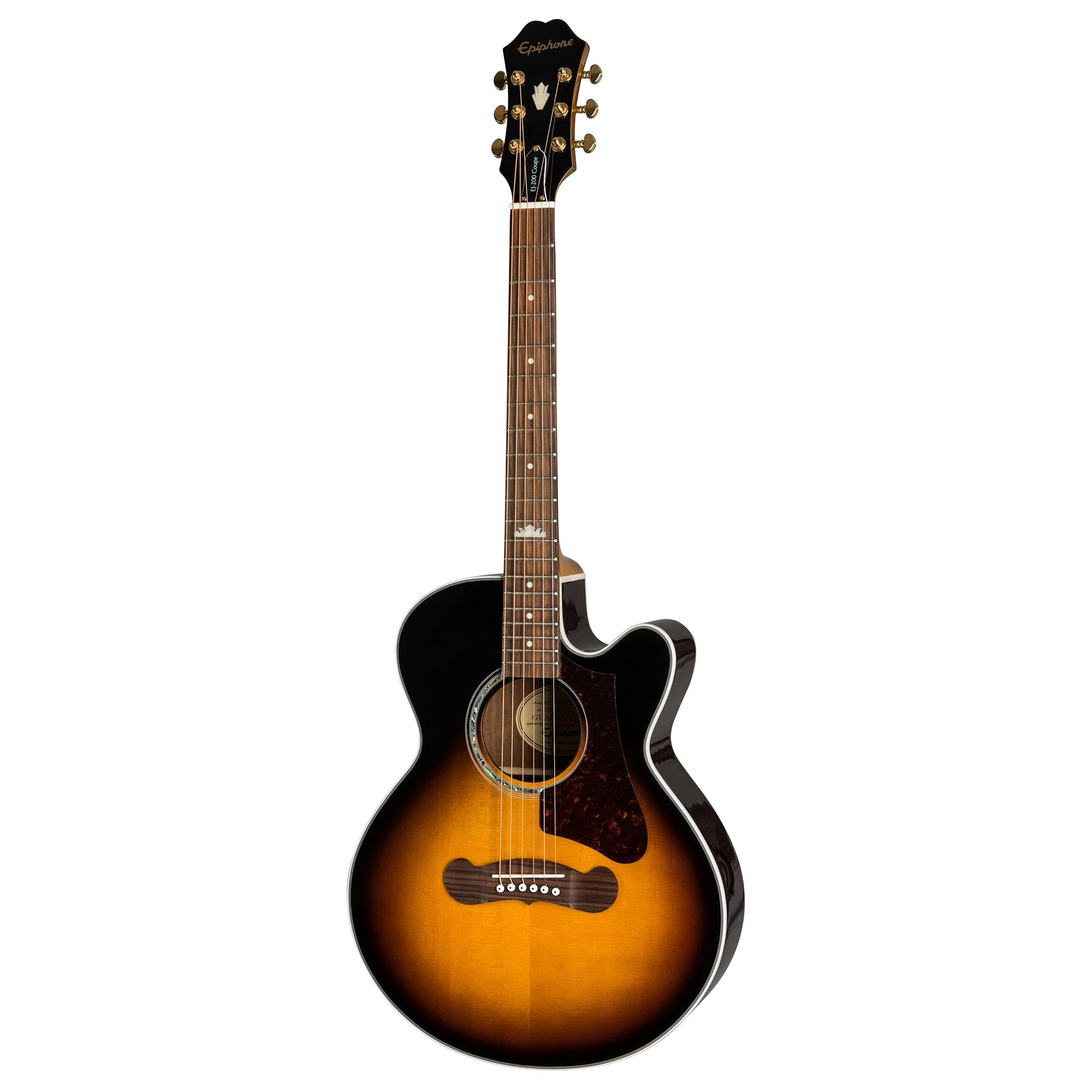 Epiphone J-200 EC Studio Parlor Vintage Sunburst | The Music Zoo