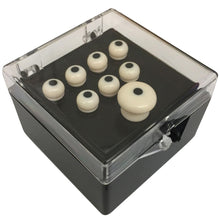 Martin Authentic Series Bridge and Endpin Set White with Black Dot