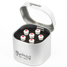 Luxe by Martin Bridge Pins Bone with Red Dot