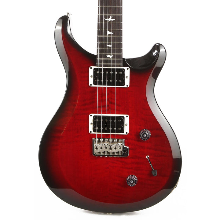 PRS S2 Custom 22 Fire Red with Black Wrap Burst