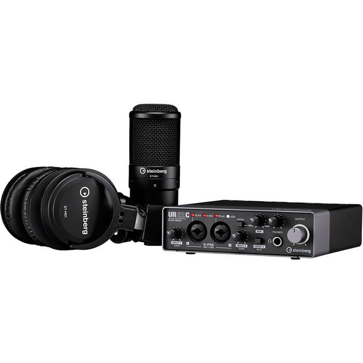 Steinberg UR22C Recording Pack with Microphone Interface and Headphones